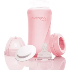 Everyday® Baby Glazen Babyfles Healthy+ 240 Ml, Roze -Lief En Klein everyday baby glazen babyfles healthy 240 ml roze a343982 4