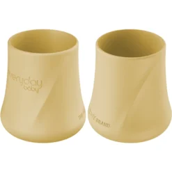 Everyday Baby Siliconen Drinkbeker Set Van 2, Zacht Yellow
