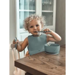 Everyday Baby Siliconen Slabbetje Opvouwbaar, Harmony Green -Lief En Klein everyday baby siliconen slabbetje opvouwbaar harmony green a344185 4