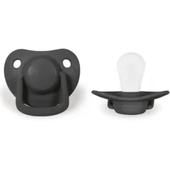 Filibabba Fopspeen 0-6 Maanden Stone Grijs, 2 Stuks