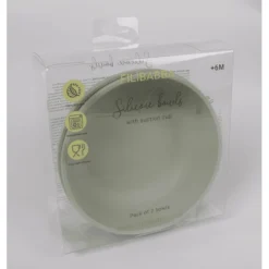 Filibabba Silicone Kom 2-Pack - Groen -Lief En Klein filibabba silicone kom 2 pack groen a399480 4