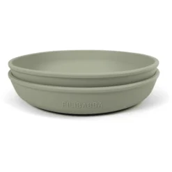 Filibabba Siliconen Bord 2-Pack - Groen -Lief En Klein filibabba siliconen bord 2 pack groen a399483 4