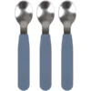 Filibabba Siliconen Lepel 3-pack, Powder Blauw