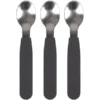 Filibabba Siliconen Lepel 3-pack, Stone Grijs