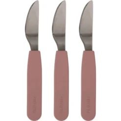 Filibabba Siliconen Mesje 3-Pack - Roos -Lief En Klein filibabba siliconen mesje 3 pack roos a399496 1