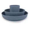 Filibabba Siliconen Servies Set, Powder Blauw