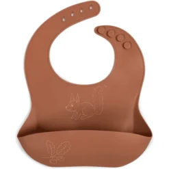 Filibabba Siliconen Slabbetje - Eekhoorn