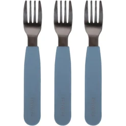 Filibabba Siliconen Vorken Powder Blauw, Set Van