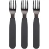 Filibabba Siliconen Vorken Stone Grijs, Set Van