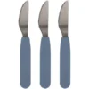 Filibabba Siliconenmessen 3-pak, Powder Blauw