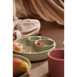 Filibabba Split Silicone Plaat - Powder Blauw -Lief En Klein filibabba split silicone plaat powder blauw a399714 2