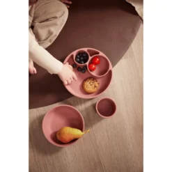 Filibabba Split Silicone Plaat - Rose -Lief En Klein filibabba split silicone plaat rose a399712 2