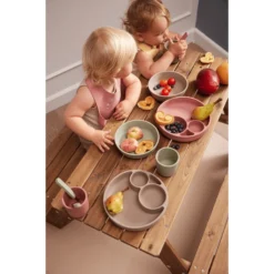 Filibabba Split Silicone Plaat - Warm Grijs -Lief En Klein filibabba split silicone plaat warm grijs a399715 1