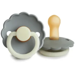 FRIGG Fopspeen Daisy Latex French Grijs Night /Portobello Nigh 6-18 Maanden, 2 Stuks -Lief En Klein frigg fopspeen daisy latex french grijs night portobello nigh 6 18 maanden 2 stuks a397867 4