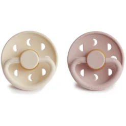 FRIGG Fopspeen Maanfase Latex, Blush / Cream 0-6 Maanden, 2 Stuks -Lief En Klein frigg fopspeen maanfase latex blush cream 0 6 maanden 2 stuks a397494 2