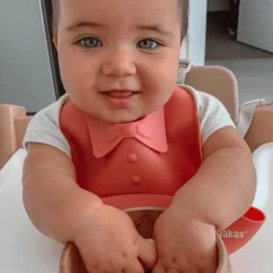 Haakaa® Baby Slabbetje, Rood -Lief En Klein haakaa baby slabbetje rood a345459 3