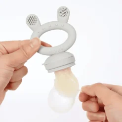 Haakaa® Vruchtenspeen, Incl. Diepvriesdeksel Set Grijs -Lief En Klein haakaa vruchtenspeen incl diepvriesdeksel set grijs a345436 2