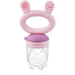 Haakaa® Vruchtenspeen, Incl. Diepvriesdeksel Set Roze