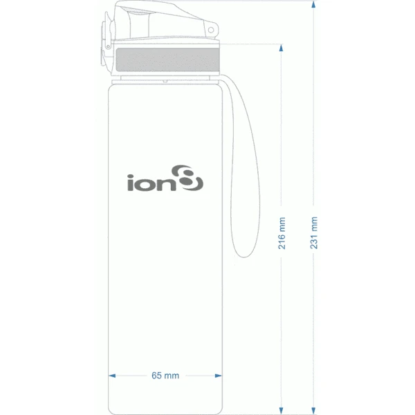 Ion 8 Drinkfles Lekvrij 500 Ml Grijs 3 Ion 8 Drinkfles Lekvrij 500 Ml Grijs - Afbeelding 3