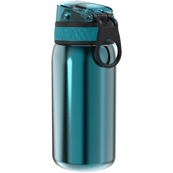 Ion8 , Lekvrije Drinkfles, Roestvrij Staal, Blauw, 400 Ml 2 Ion8 , Lekvrije Drinkfles, Roestvrij Staal, Blauw, 400 Ml - Afbeelding 2