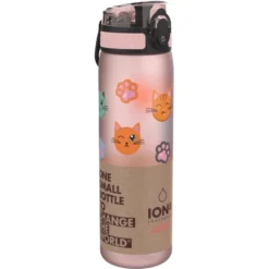 Ion8 , Lekvrije Drinkfles, Slim, Katten, 500 Ml -Lief En Klein ion8 lekvrije drinkfles slim katten 500 ml a317424 2