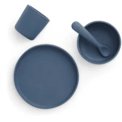 Jollein Schotel Set Silicone Jeans Blauw -Lief En Klein jollein schotel set silicone jeans blauw a326953 2