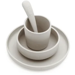 Jollein Schotel Set Silicone Nougat -Lief En Klein jollein schotel set silicone nougat a326949 3