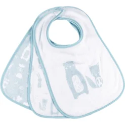 Kindsgard Klittenband Slabbetjes Happaklat 3-pack Blauw