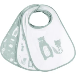 Kindsgard Klittenband Slabbetjes Happaklat 3-pack Mint
