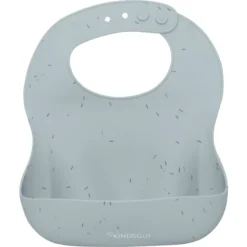 KINDSGUT Siliconen Slabbetje, Aquamarijn Met Hagelslag