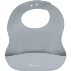 KINDSGUT Siliconen Slabbetje, Donkergrijs