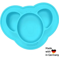 KOKOLIO Eetbordje Koali Van Siliconen, Vanaf 6 Maanden In Blauw -Lief En Klein kokolio eetbordje koali van siliconen vanaf 6 maanden in blauw a317285 3