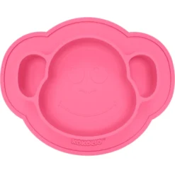 KOKOLIO Monki Siliconen Eetbordje, Vanaf 6 Maanden In Roze