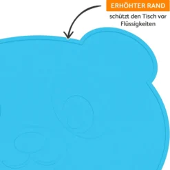 KOKOLIO Placemat Little Silicone Panda, In Groen -Lief En Klein kokolio placemat little silicone panda in groen a317330 4