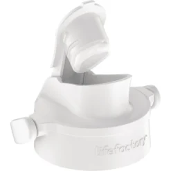 LIFE FACTORY Active Cap Arctic White Voor Glazen Flessen -Lief En Klein life factory active cap arctic white voor glazen flessen a315413 3