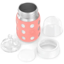 Life Factory Babyfles Met Brede Hals 235 Ml Met Siliconenspeen, Cantaloupe -Lief En Klein life factory babyfles met brede hals 235 ml met siliconenspeen cantaloupe a345457 2