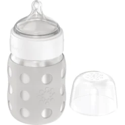 Life Factory Babyfles Met Brede Hals 235 Ml Met Siliconenspeen, Koel Grijs -Lief En Klein life factory babyfles met brede hals 235 ml met siliconenspeen koel grijs a345458 4