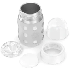 Life Factory Babyfles Met Wijde Hals 235 Ml Met Zachte Tuitdop, Koel Grijs -Lief En Klein life factory babyfles met wijde hals 235 ml met zachte tuitdop koel grijs a345464 2