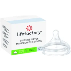 Life Factory Siliconen Speen Maat 1 Voor Babyflessen Met Wijde Hals, 0-3 Maande -Lief En Klein life factory siliconen speen maat 1 voor babyflessen met wijde hals 0 3 maande a345468 2