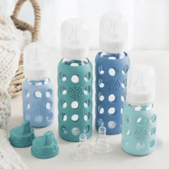 LIFEFACTORY Glazen Babyfles Kale 250 Ml -Lief En Klein lifefactory glazen babyfles kale 250 ml a265384 2