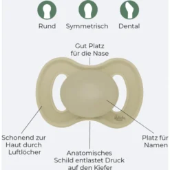 Lullaby Planet Siliconen Fopspeen Symmetrisch Maat 2 Forest Green & Flint Stone, 2 Stuks -Lief En Klein lullaby planet siliconen fopspeen symmetrisch maat 2 forest green flint stone 2 stuks a353772 2