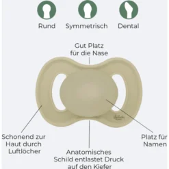 Lullaby Planet Siliconen Fopspeen Symmetrisch Maat 2 Honing Mosterd & Hazelnoot Bruin, 2 Stuks -Lief En Klein lullaby planet siliconen fopspeen symmetrisch maat 2 honing mosterd hazelnoot bruin 2 stuks a353779 3