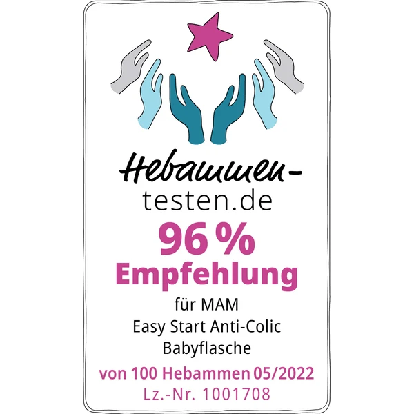 MAM Babyfles Easy Start Anti-koliek-Elementen 260 Ml 2 Stuks Konijn/uil In Grijs/roze 3 MAM Babyfles Easy Start Anti-koliek-Elementen 260 Ml 2 Stuks Konijn/uil In Grijs/roze - Afbeelding 3