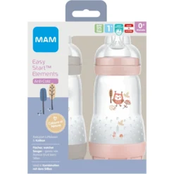 MAM Babyfles Easy Start Anti-koliek-Elementen 260 Ml 2 Stuks Konijn/uil In Grijs/roze 8 MAM Babyfles Easy Start Anti-koliek-Elementen 260 Ml 2 Stuks Konijn/uil In Grijs/roze -Lief En Klein mam babyfles easy start anti koliek elementen 260 ml 2 stuks konijn uil in grijs roze a309815 3
