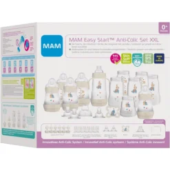 MAM Easy Start Anti-Colic XXL Flessenset, Olifant -Lief En Klein mam easy start anti colic xxl flessenset olifant a383067 3