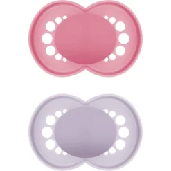 MAM Fopspeen Original Zuivere Silicone, 2st, Roze/paars, 6-16 Maanden -Lief En Klein mam fopspeen original zuivere silicone 2st roze paars 6 16 maanden a394468 4