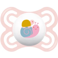 MAM Fopspeen Perfect Silicone, 0-6 Maanden, 2st, Giraffe/Snagel -Lief En Klein mam fopspeen perfect silicone 0 6 maanden 2st giraffe snagel a382479 3