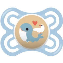 MAM Fopspeen Perfect Silicone, 0-6 Maanden, 2st, Walvis/wasbeer -Lief En Klein mam fopspeen perfect silicone 0 6 maanden 2st walvis wasbeer a382477 4