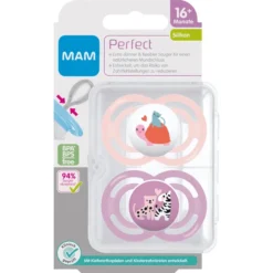 MAM Fopspeen Perfect Silicone, 16+ Maanden, 2st, S Child Pad/zebra -Lief En Klein mam fopspeen perfect silicone 16 maanden 2st s child pad zebra a382491 2