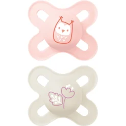 MAM Fopspeen Start Elements Latex, 2 Stuks, Uil/Bloem -Lief En Klein mam fopspeen start elements latex 2 stuks uil bloem a394276 3